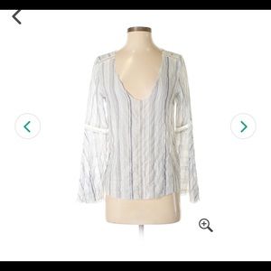 Stripe Linen Top